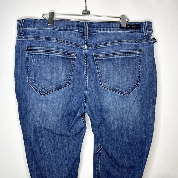 Rock & Republic Berlin Skinny Leg Jean Blue Denim Wash Women's Size 16 - Picture 9 of 13